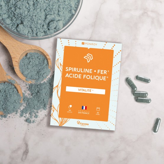Spiruline - Fer - Acide folique